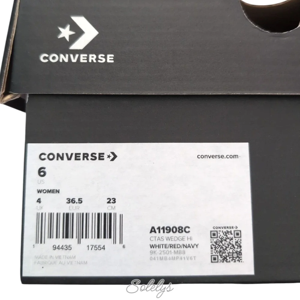 Converse Chuck Taylor All Star Hidden Wedge Platform White Canvas Sneaker 6